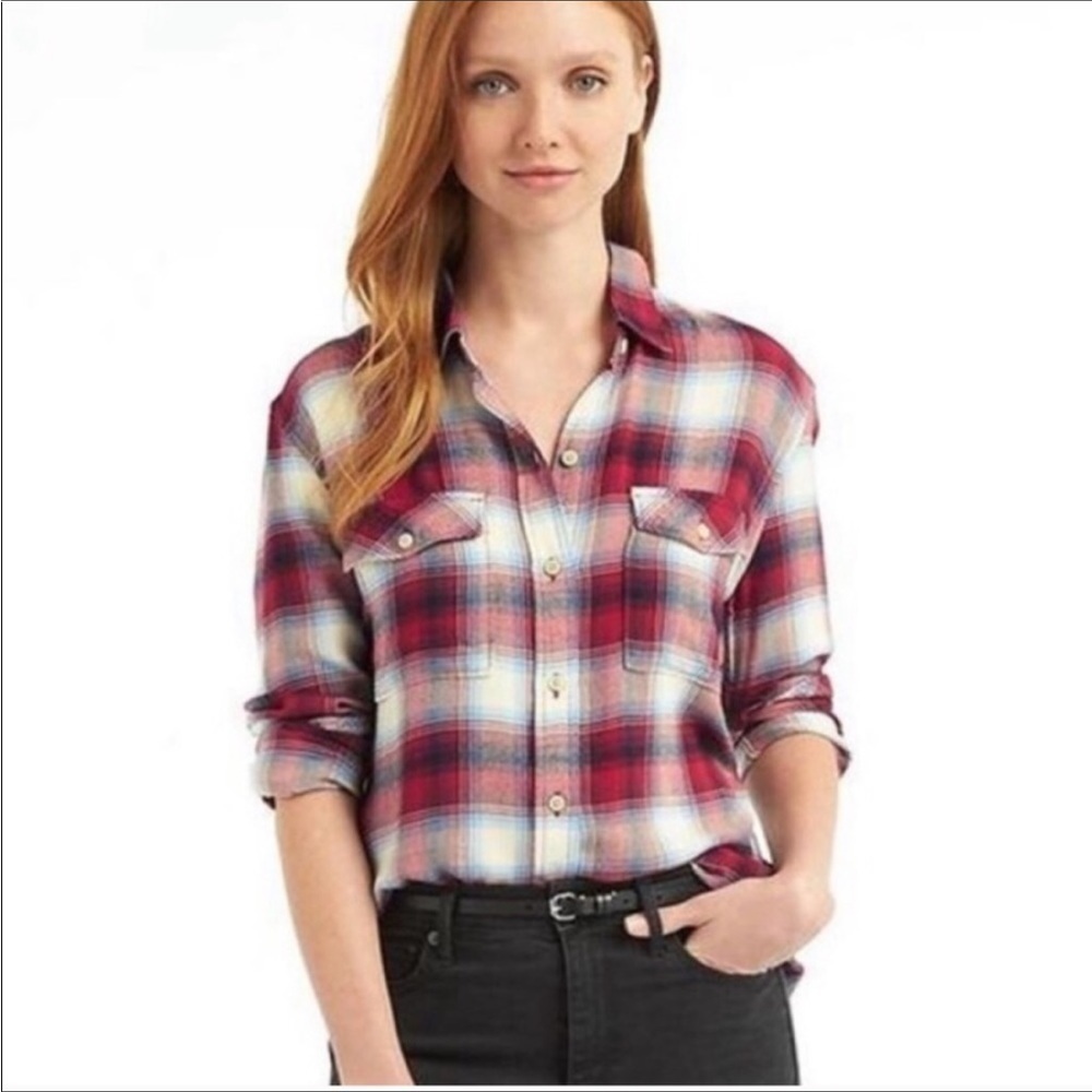 Gap x Pendleton Collab Flannel Plaid Button Down Shirt